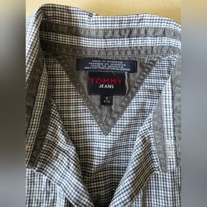 Vintage 2000 Tommy Jeans Gingham Short Sleeve Button Down - S